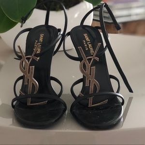 YSL heel sandals